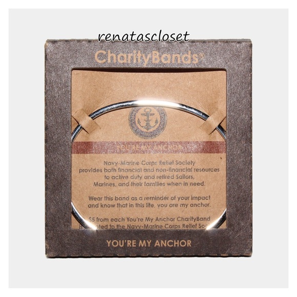 CharityBands by MantraBand "You're my Anchor" NMCRS Ladies Bracelet NWT/NIB - Picture 2 of 6